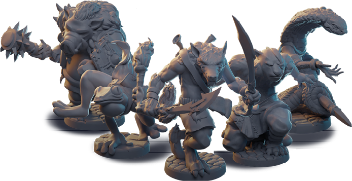 Dungeon Twist STL Miniature Set